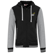 Load image into Gallery viewer, Hoodie with Zip (Grey/Black)
